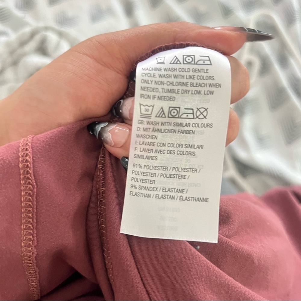 G.I.L.I. Mauve Soft Knit Midi Dress – V-Neck 3/4 Sleeve Minimalist Style S - Picture 8 of 8